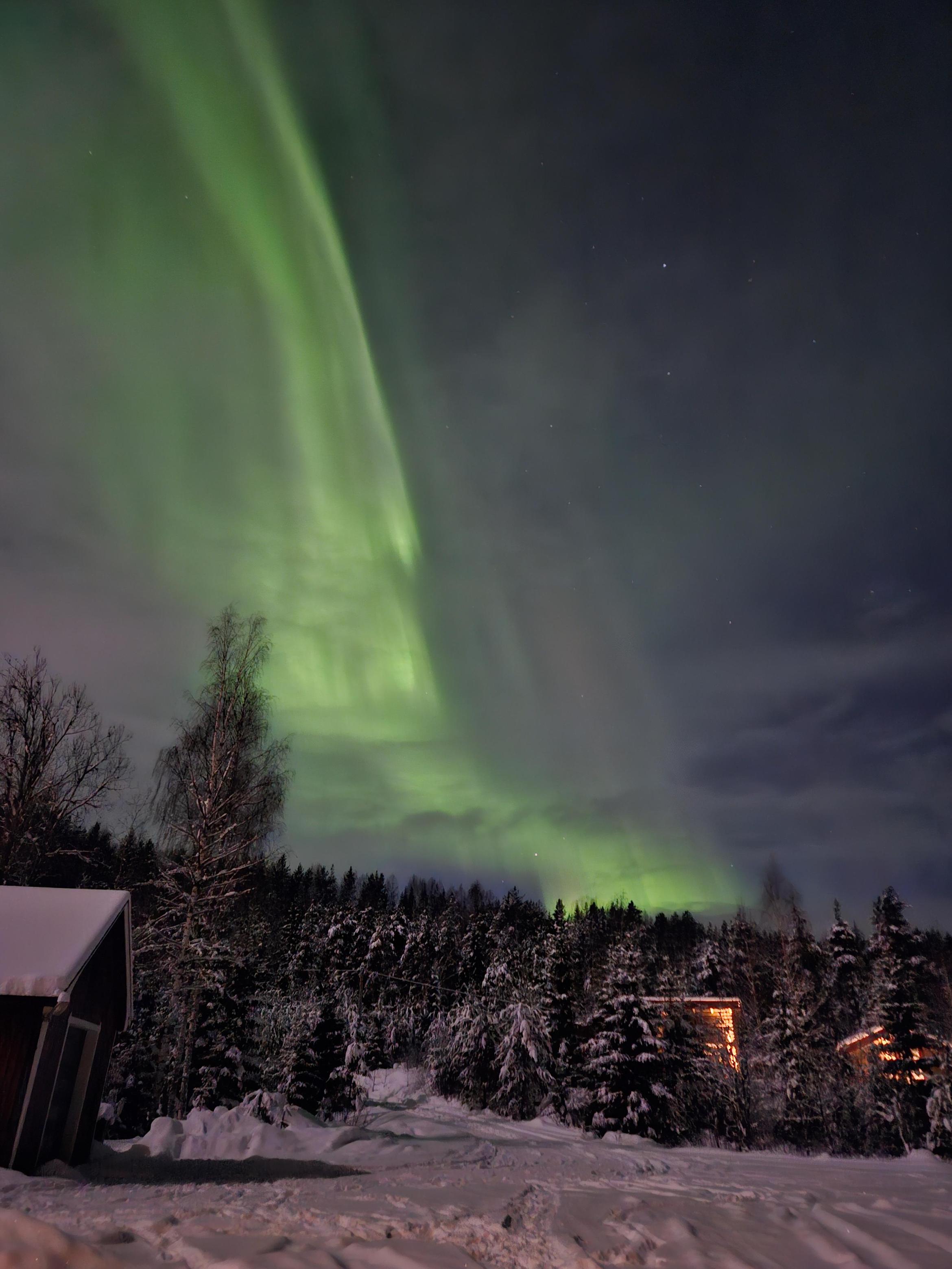 Once more..the northern lights at the camping in Hanmarstrand Ammer