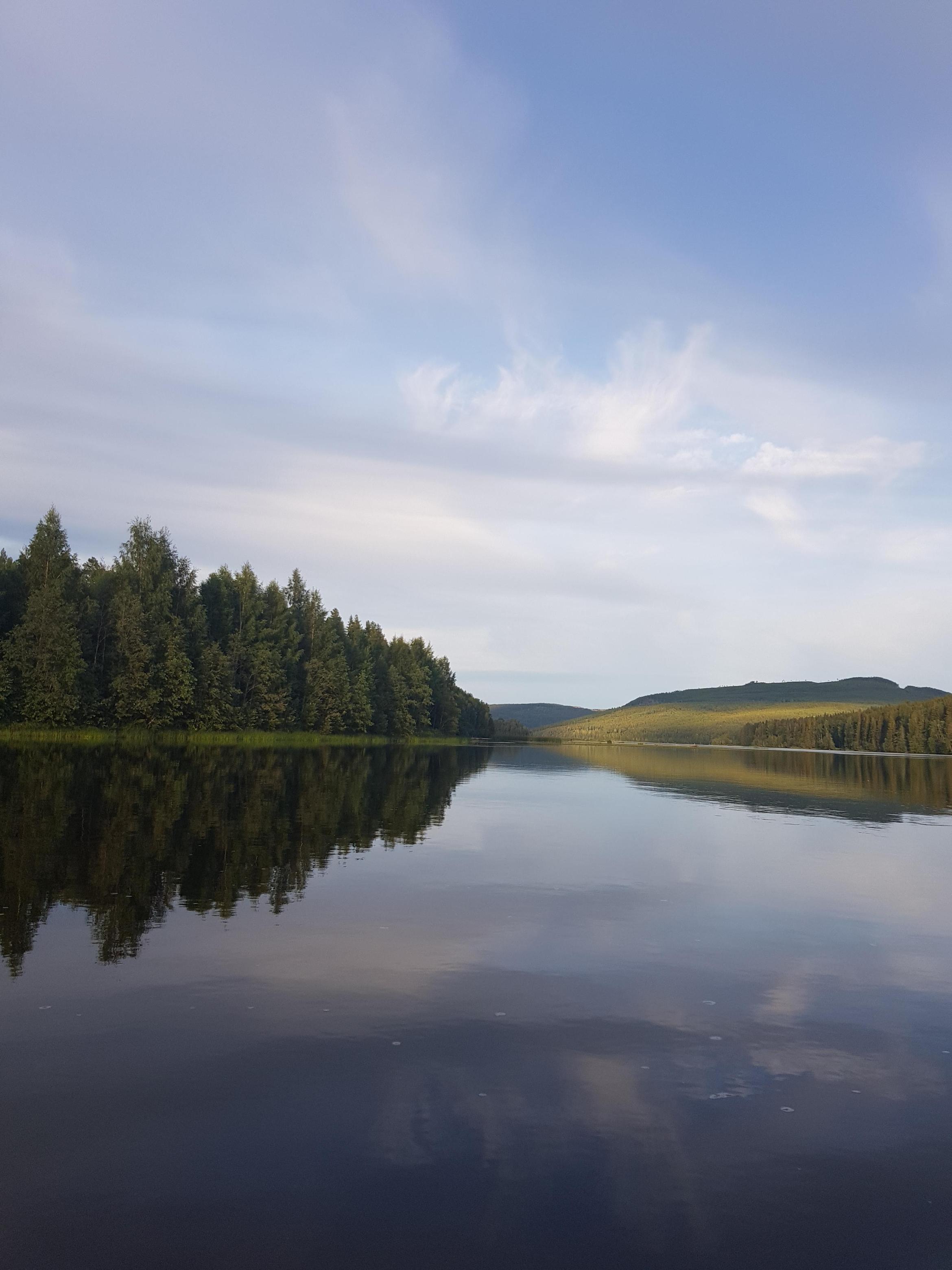 vad en utsikt på Indalsälven här på campingplats i Hammarstrand Ammer